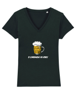 O Limonada Va Rog, O Bere Rece  Am Vrut Sa Spun Tricou mânecă scurtă guler V Damă Evoker