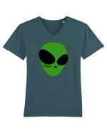 alienboi FACETATT Tricou mânecă scurtă guler V Bărbat Presenter