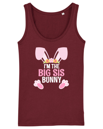 Sora mai mare tricou de Paste. I'm the Big Sis Bunny Burgundy