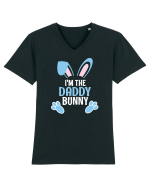 Cadou de Paste pentru tata. I'm the Daddy Bunny Easter Tricou mânecă scurtă guler V Bărbat Presenter