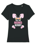 Cadou de Paste pentru mame. I'm the  Mama bunny Tricou mânecă scurtă guler larg fitted Damă Expresser