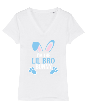 Cadou pentru fratele mai mic de Paste. I'm the Lil Bro Bunny White