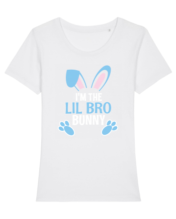 Cadou pentru fratele mai mic de Paste. I'm the Lil Bro Bunny White