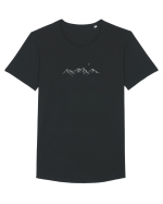 The Mountains Tricou mânecă scurtă guler larg Bărbat Skater