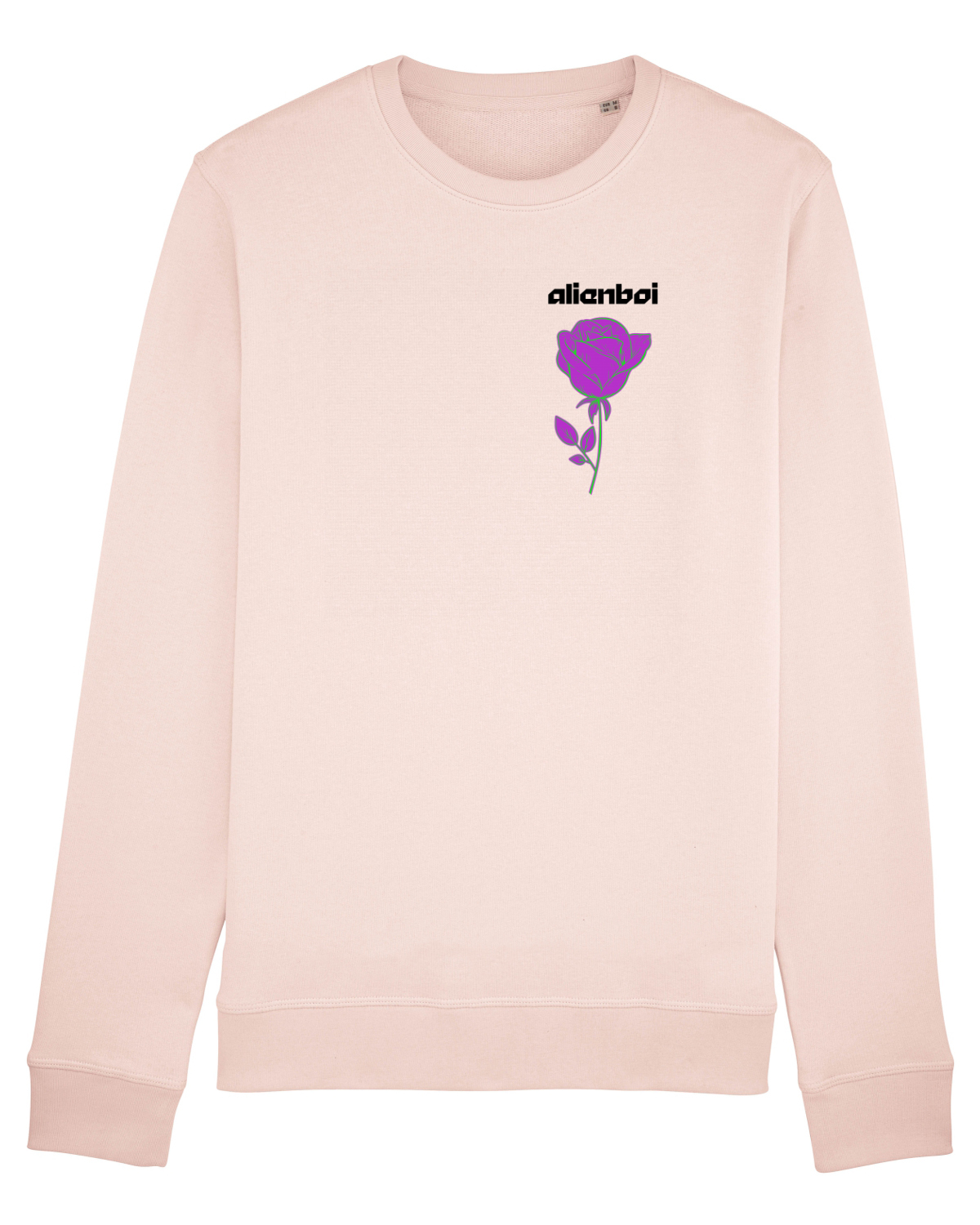 Bluză mânecă lungă Unisex Rise Candy Pink