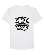 Wake the World Tricou mânecă scurtă guler larg Bărbat Skater