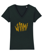 Wham! Tricou mânecă scurtă guler V Damă Evoker