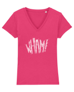 Wham! Tricou mânecă scurtă guler V Damă Evoker