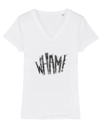Wham! Tricou mânecă scurtă guler V Damă Evoker