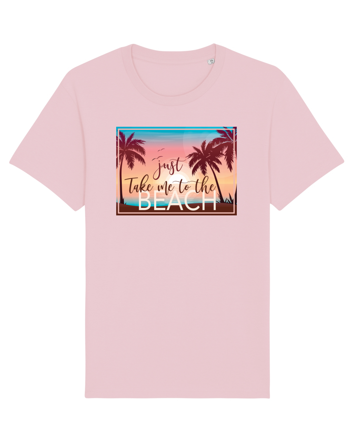 Tricou mânecă scurtă Unisex Rocker Cotton Pink