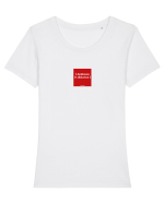 [Applause in distance] Tricou mânecă scurtă guler larg fitted Damă Expresser