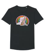Look, a Unicorn  Tricou mânecă scurtă guler larg Bărbat Skater