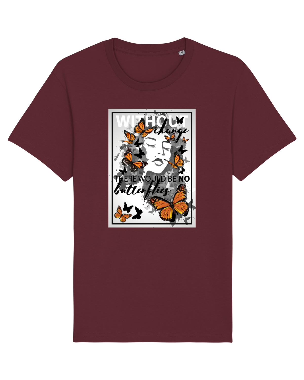 Tricou mânecă scurtă Unisex Rocker Burgundy