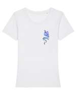 Wine Genie Tricou mânecă scurtă guler larg fitted Damă Expresser