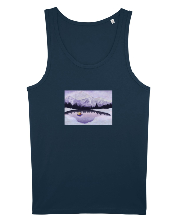 Purple Kitty Love  Navy