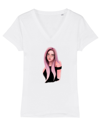 Pink Girl White