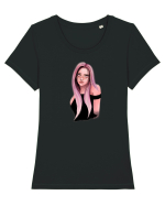 Pink Girl Tricou mânecă scurtă guler larg fitted Damă Expresser