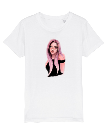 Pink Girl White