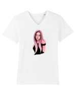 Pink Girl Tricou mânecă scurtă guler V Bărbat Presenter