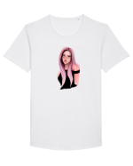 Pink Girl Tricou mânecă scurtă guler larg Bărbat Skater