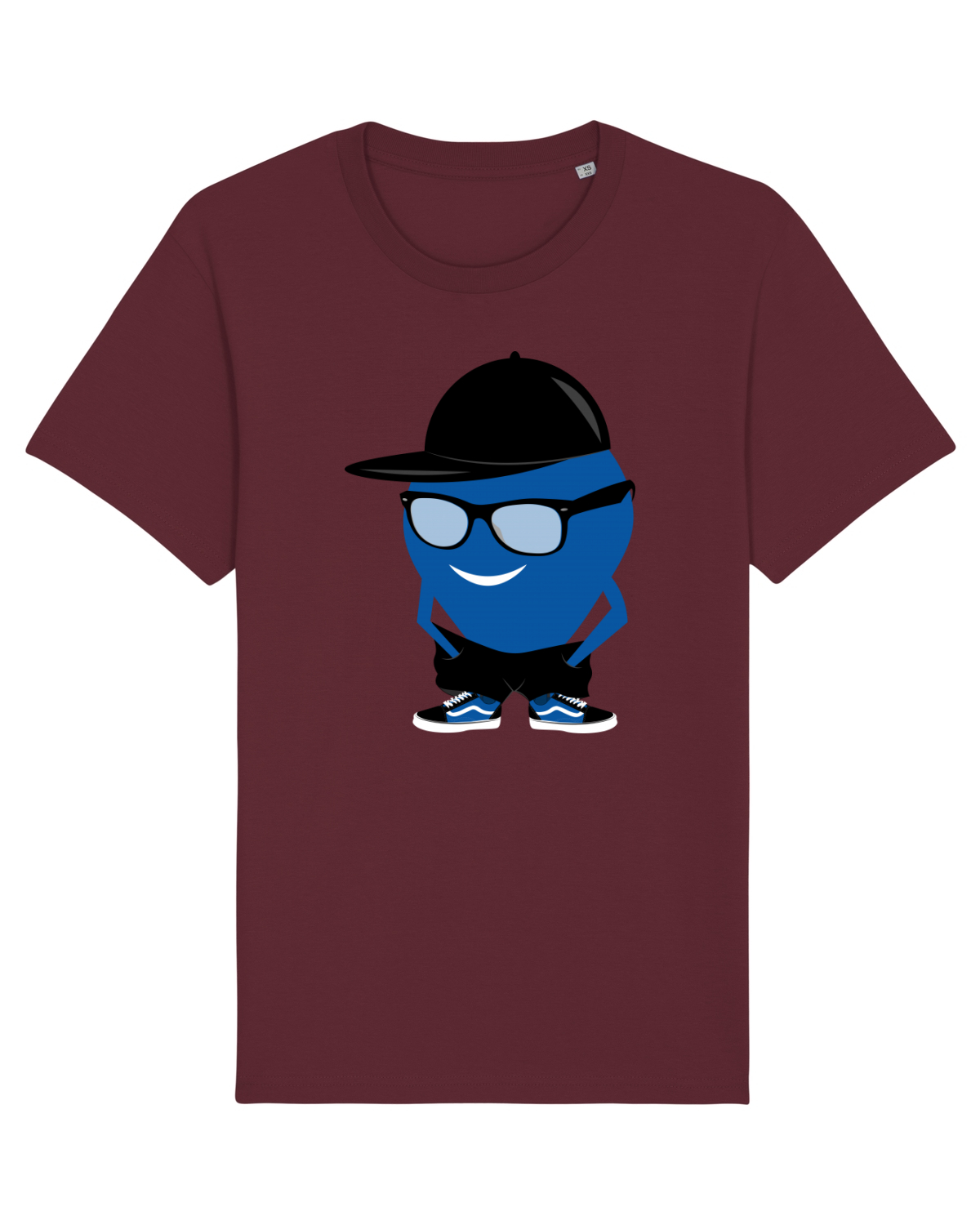 Tricou mânecă scurtă Unisex Rocker Burgundy