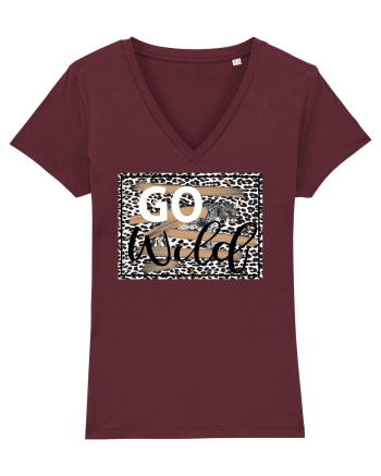 GO Wild Leopard Burgundy