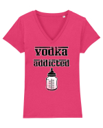 vodka addicted Tricou mânecă scurtă guler V Damă Evoker