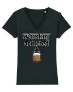 whiskey addicted Tricou mânecă scurtă guler V Damă Evoker