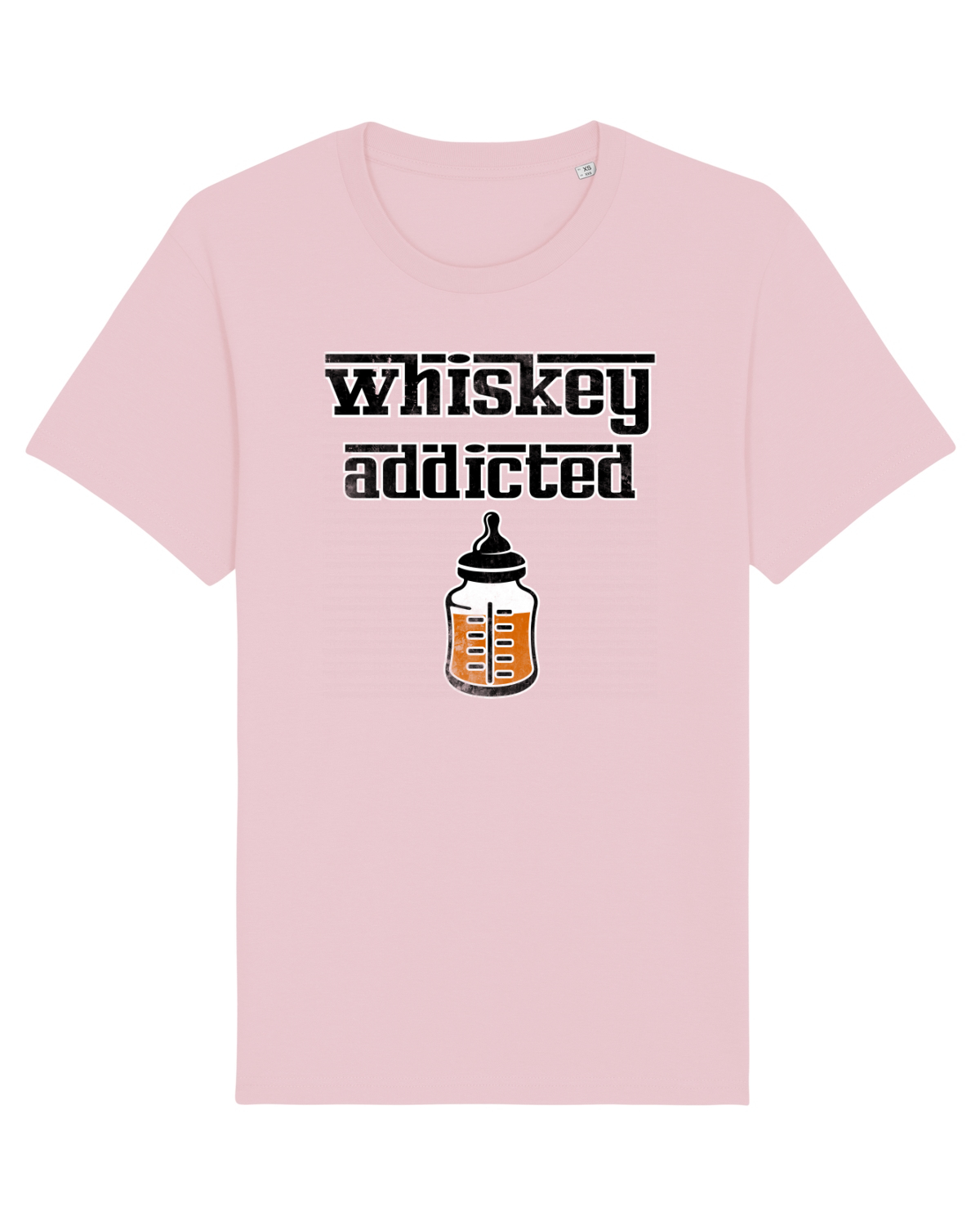 Tricou mânecă scurtă Unisex Rocker Cotton Pink