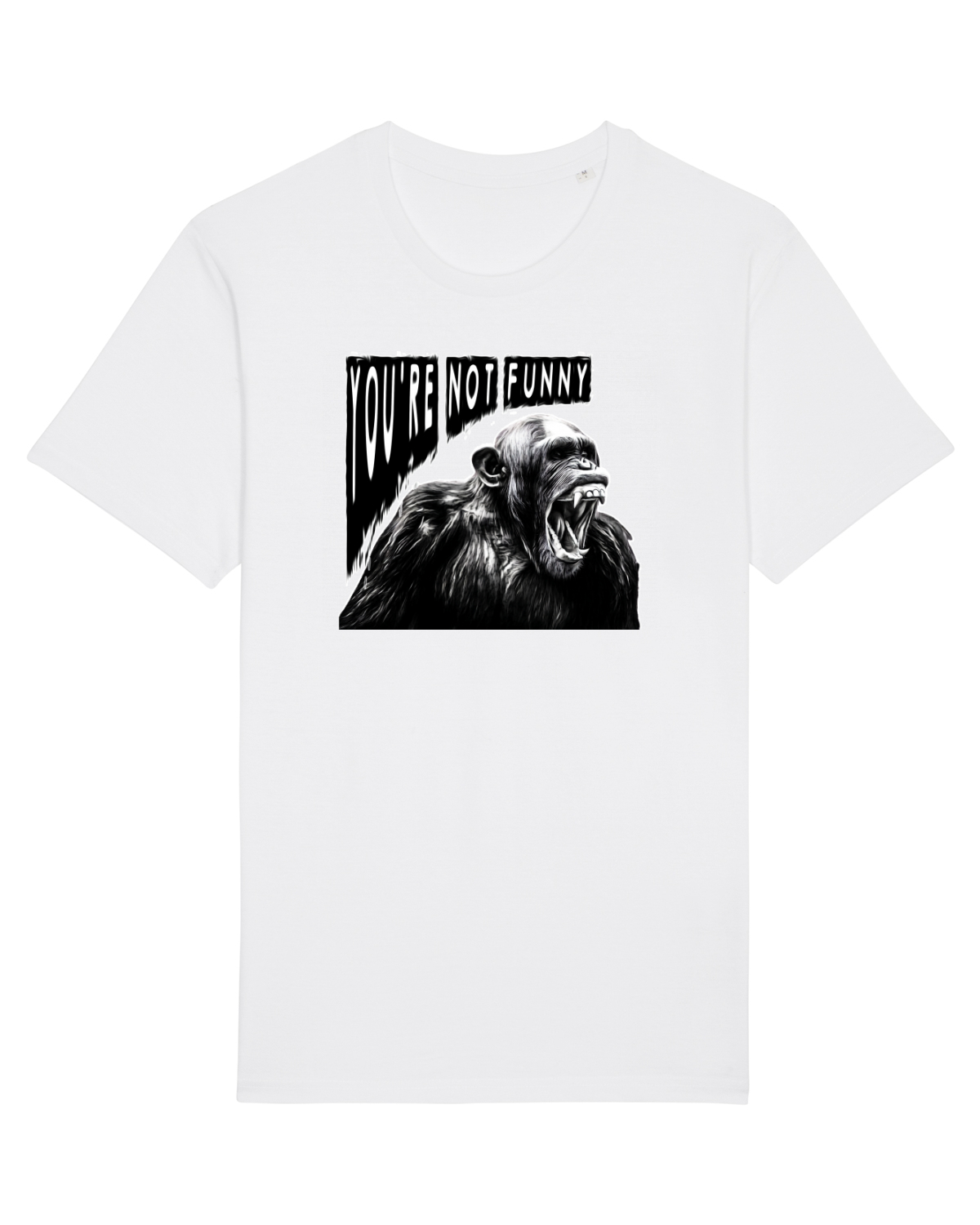 Tricou mânecă scurtă Unisex Rocker White