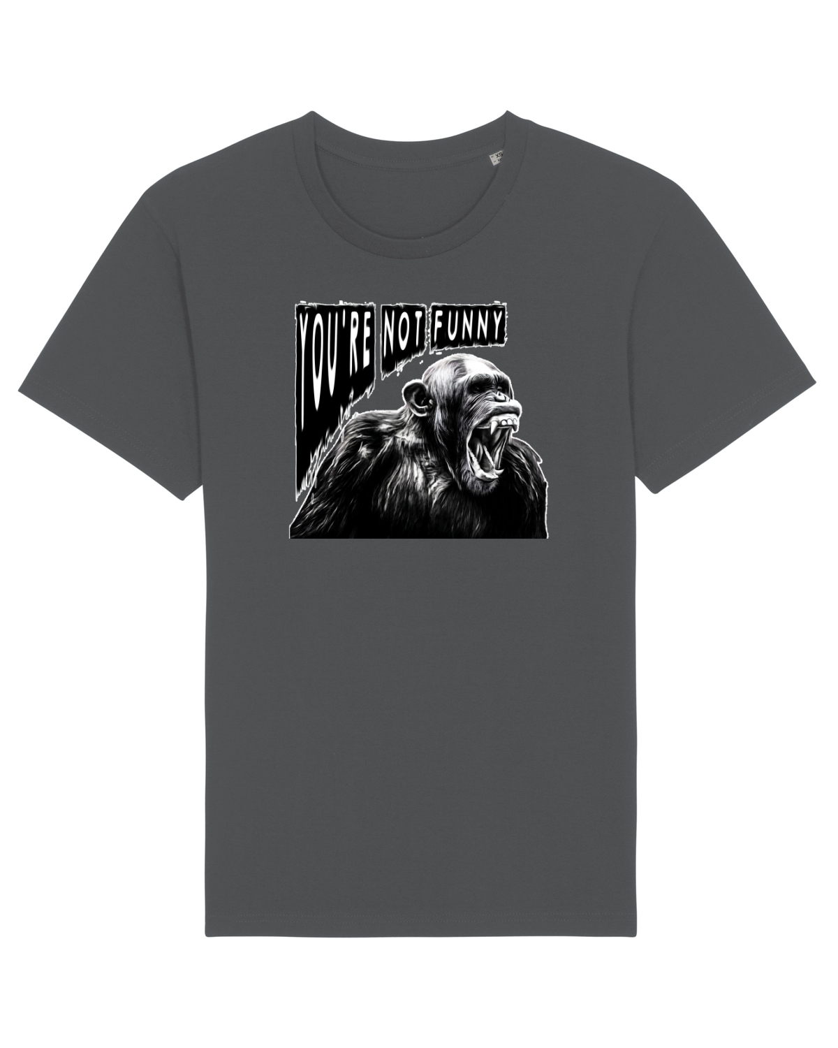 Tricou mânecă scurtă Unisex Rocker Anthracite