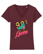 90's Queen Tricou mânecă scurtă guler V Damă Evoker