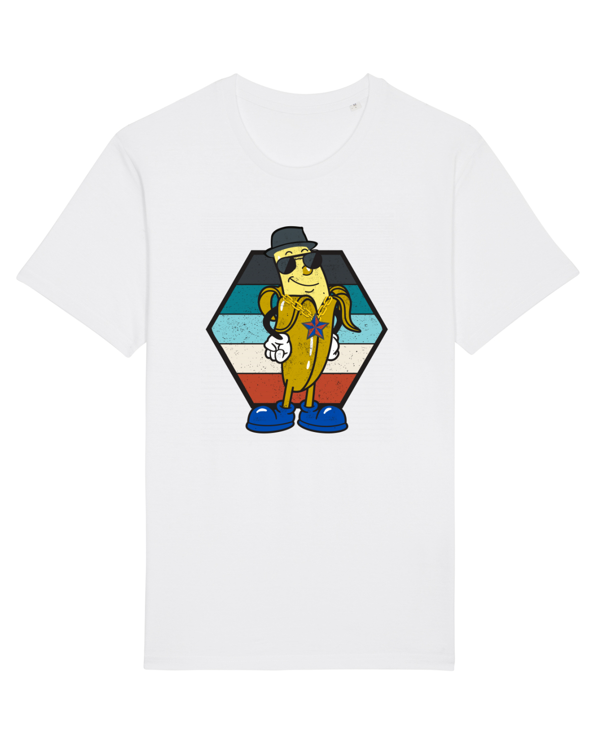 Tricou mânecă scurtă Unisex Rocker White