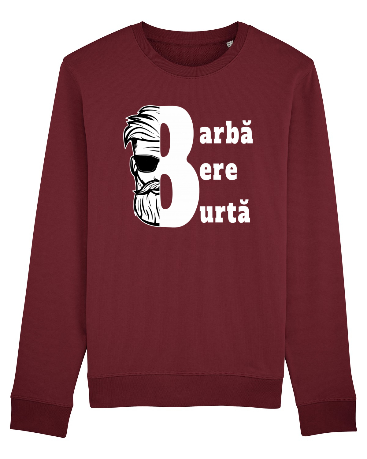 Bluză mânecă lungă Unisex Rise Burgundy