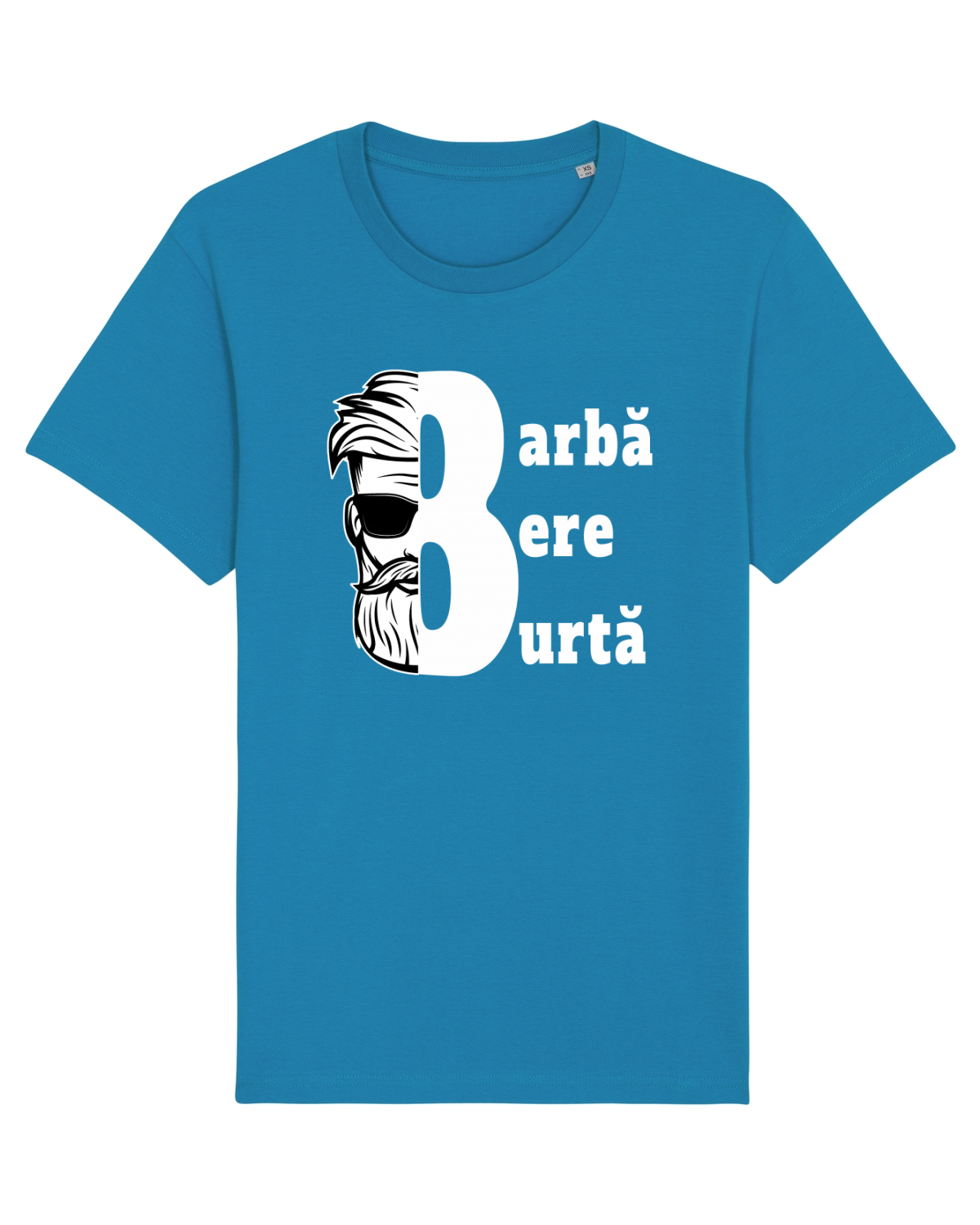 Tricou mânecă scurtă Unisex Rocker Azur