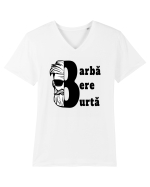 Barba Bere Burta Tricou mânecă scurtă guler V Bărbat Presenter