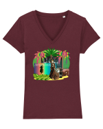 Exploration world Tricou mânecă scurtă guler V Damă Evoker