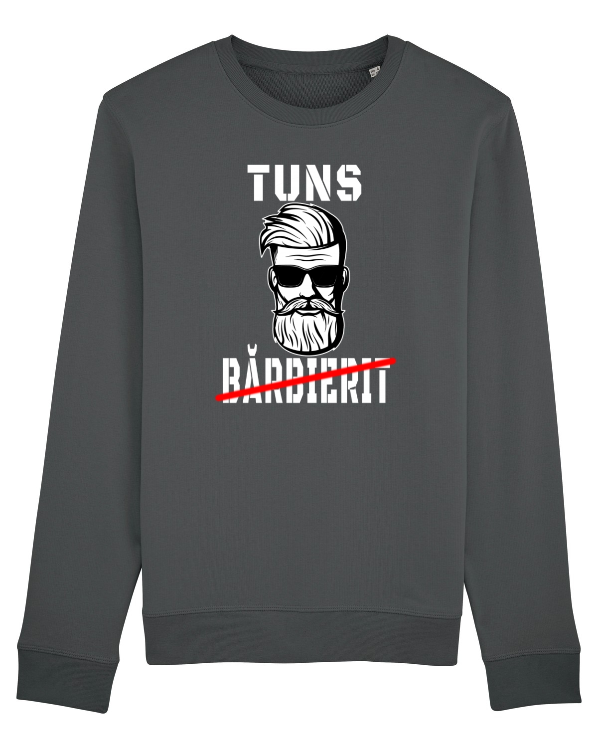 Bluză mânecă lungă Unisex Rise Anthracite