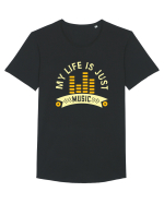 My Life is Just Music Tricou mânecă scurtă guler larg Bărbat Skater
