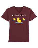 Corporate Tricou mânecă scurtă guler V Bărbat Presenter