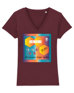 The BEST TEAM Tricou mânecă scurtă guler V Damă Evoker