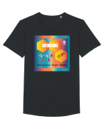The BEST TEAM Tricou mânecă scurtă guler larg Bărbat Skater