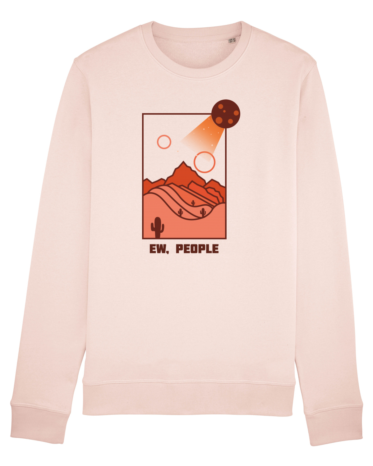 Bluză mânecă lungă Unisex Rise Candy Pink