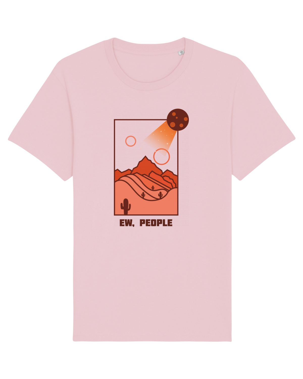 Tricou mânecă scurtă Unisex Rocker Cotton Pink