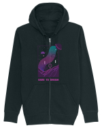 Mesaj motivational - DARE TO DREAM Hanorac cu fermoar Unisex Connector