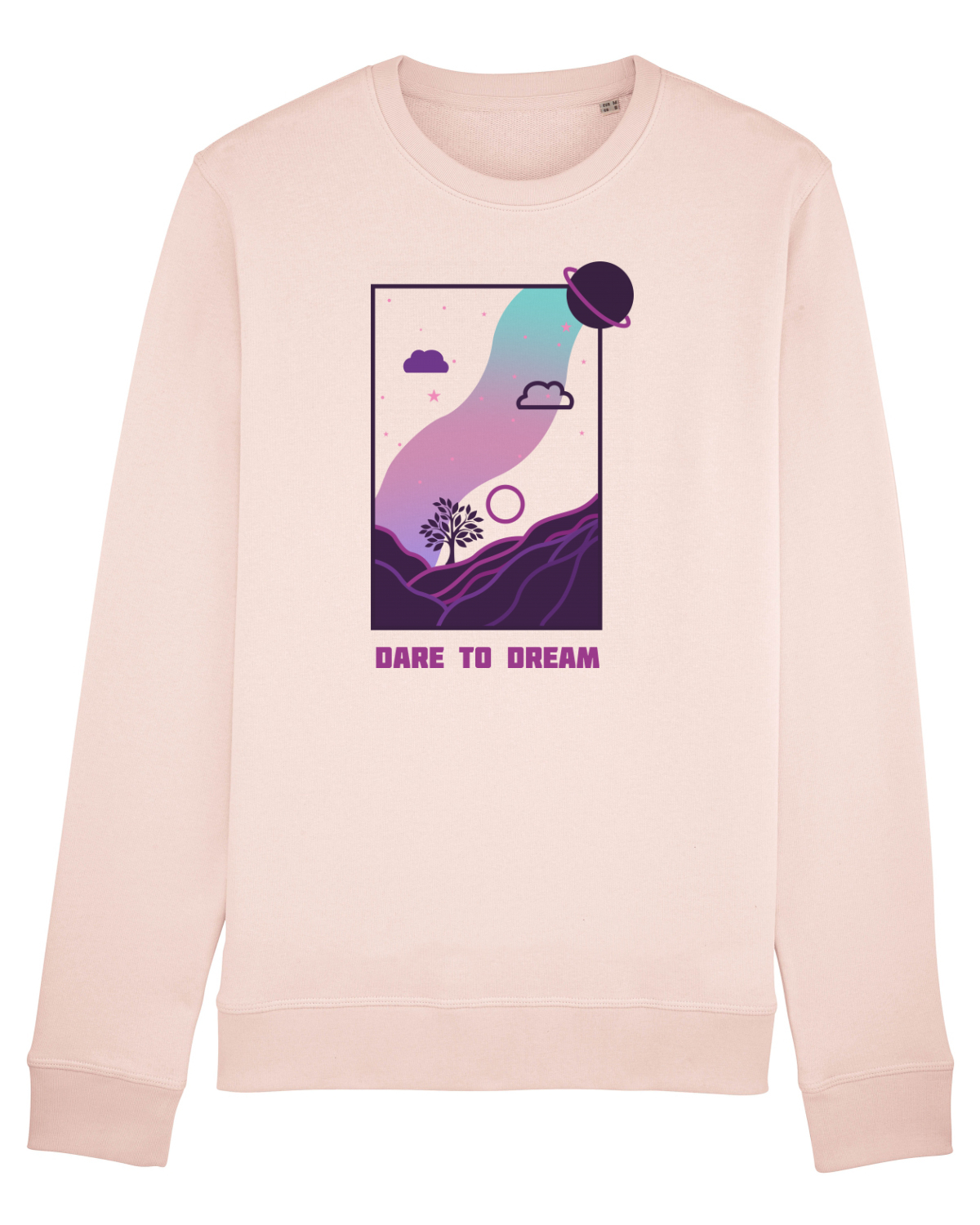 Bluză mânecă lungă Unisex Rise Candy Pink