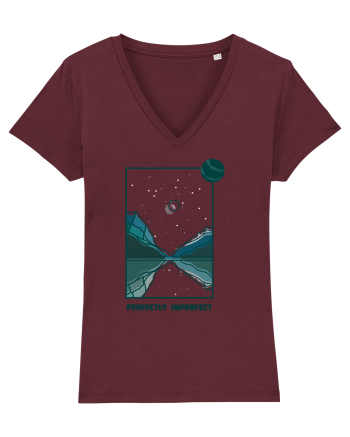 Mesaj motivational - PERFECTLY IMPERFECT Burgundy