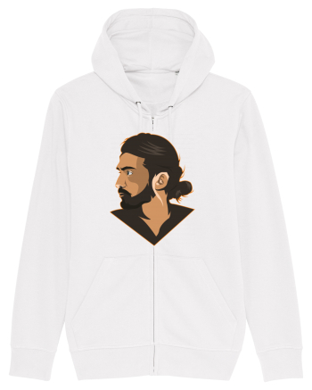 illustratie - Bearded Man White