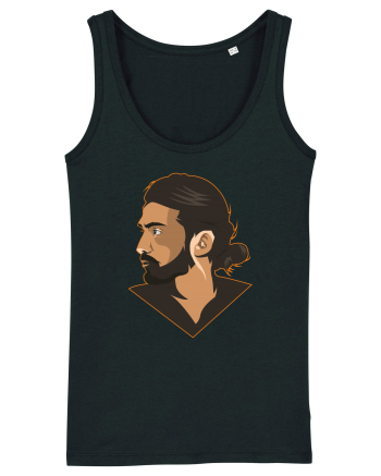 illustratie - Bearded Man Black