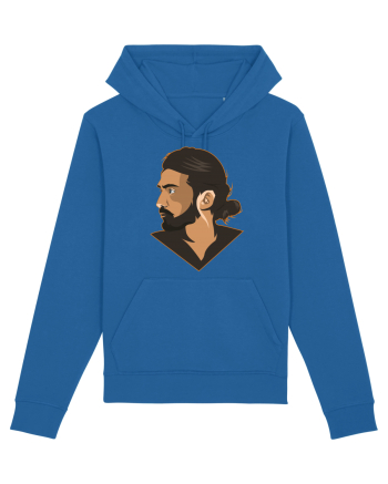 illustratie - Bearded Man Royal Blue